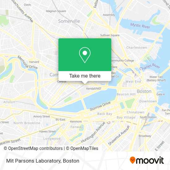 Mit Parsons Laboratory map
