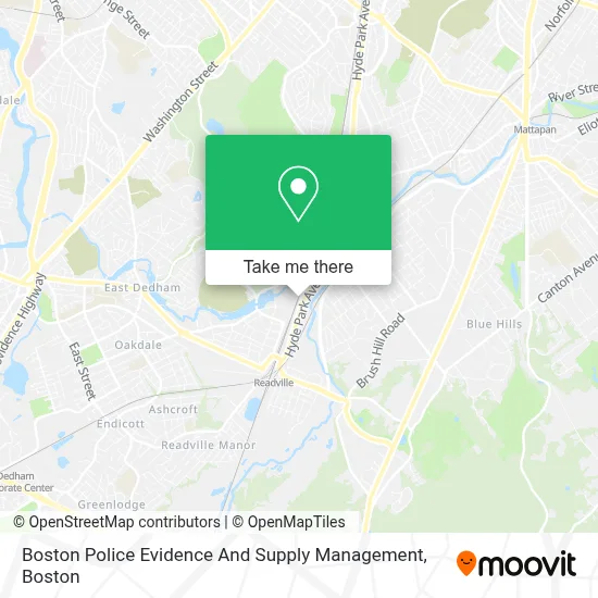 Boston Police Evidence And Supply Management map