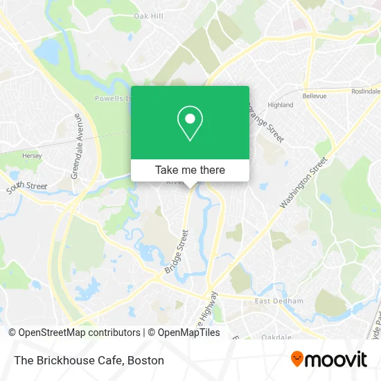 The Brickhouse Cafe map