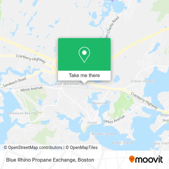 Blue Rhino Propane Exchange map