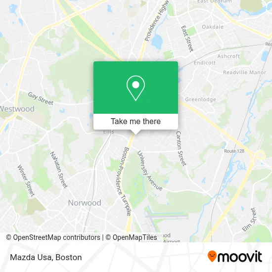 Mazda Usa map