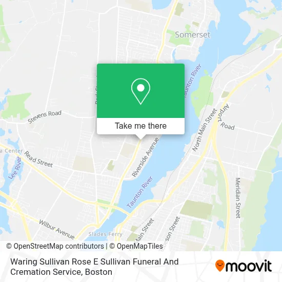 Waring Sullivan Rose E Sullivan Funeral And Cremation Service map
