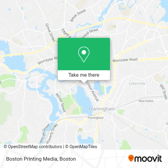 Boston Printing Media map