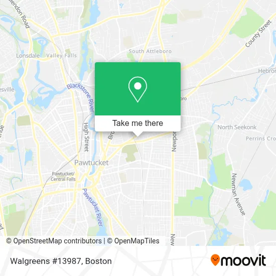 Walgreens #13987 map