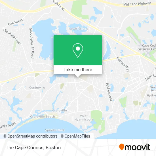 The Cape Comics map