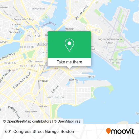 601 Congress Street Garage map