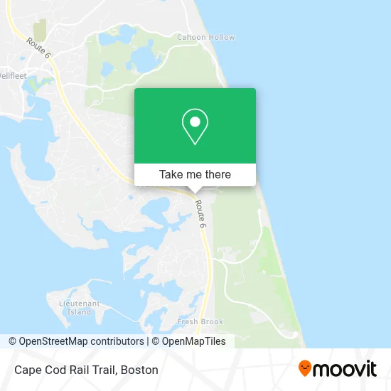 Cape Cod Rail Trail map