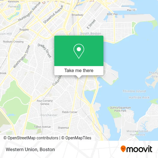 Western Union map