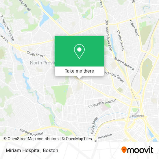 Miriam Hospital map