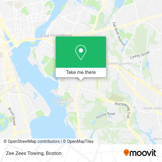 Zee Zees Towing map