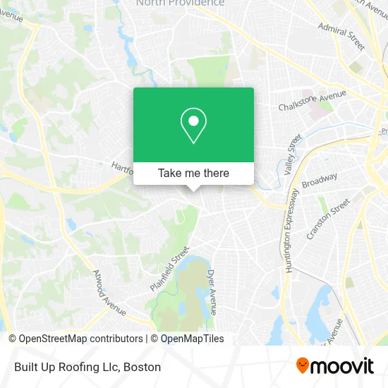 Built Up Roofing Llc map