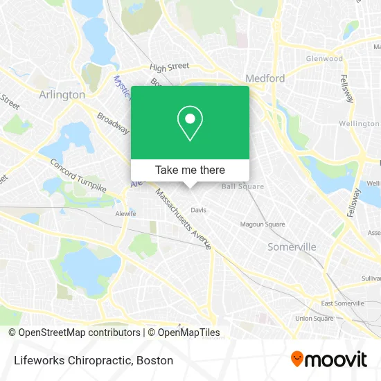 Lifeworks Chiropractic map