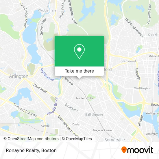 Ronayne Realty map