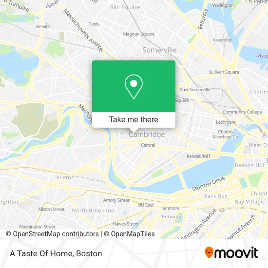 A Taste Of Home map