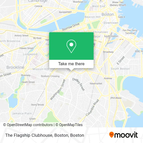 The Flagship Clubhouse, Boston map