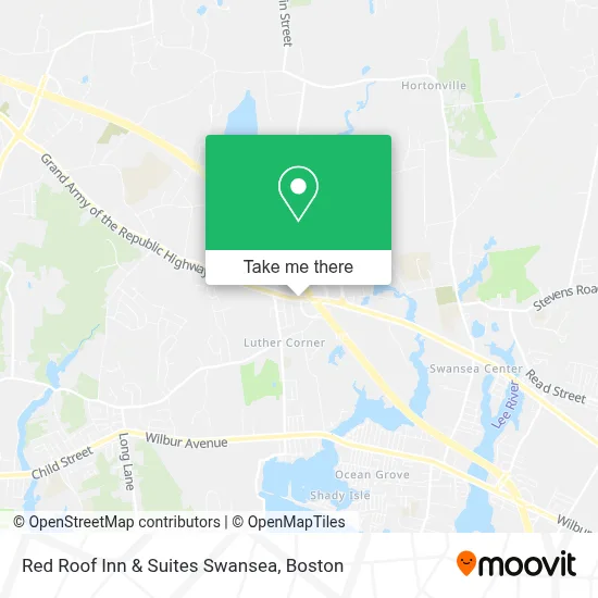 Red Roof Inn & Suites Swansea map