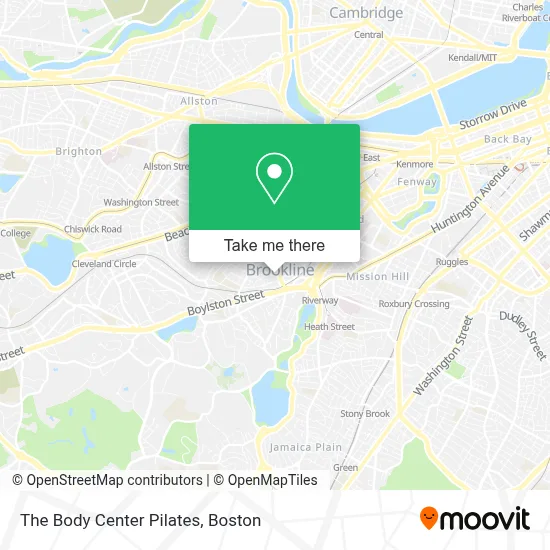 The Body Center Pilates map