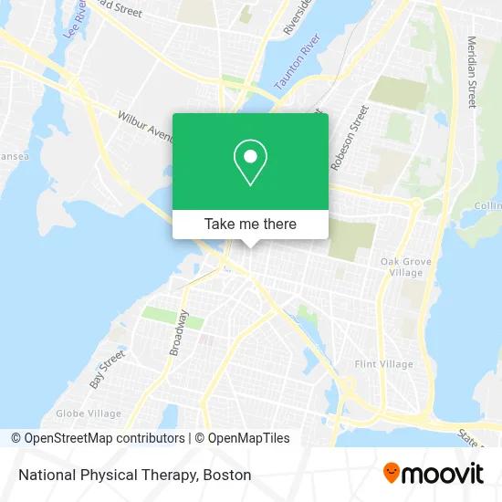 National Physical Therapy map