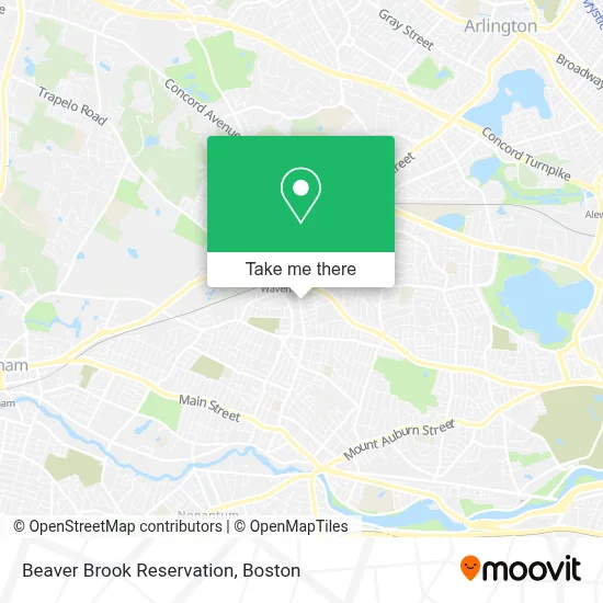 Beaver Brook Reservation map
