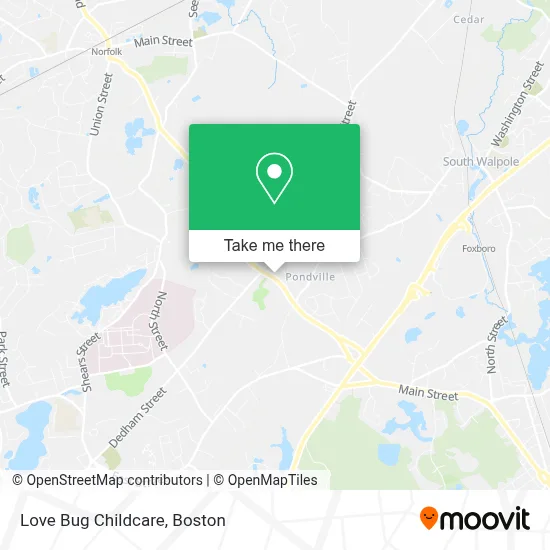 Love Bug Childcare map