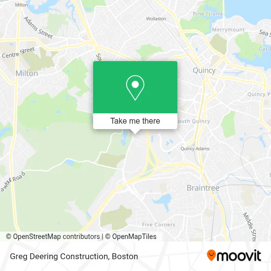 Greg Deering Construction map