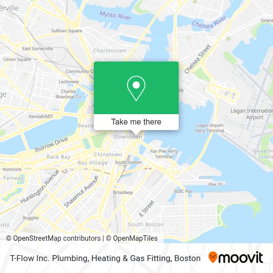 T-Flow Inc. Plumbing, Heating & Gas Fitting map
