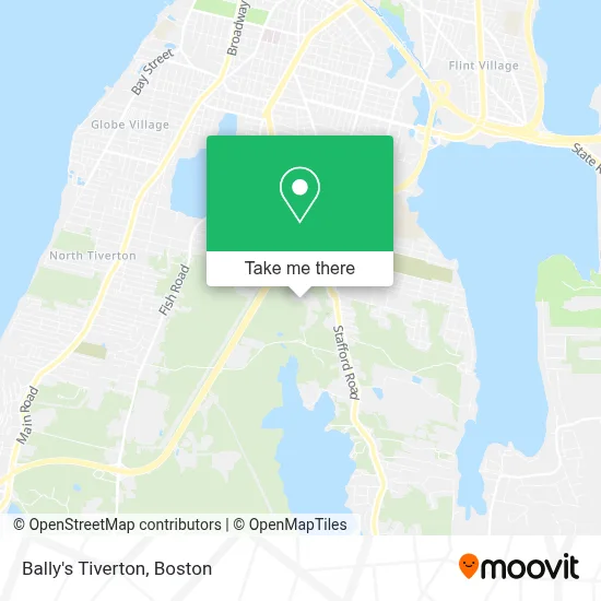 Bally's Tiverton map