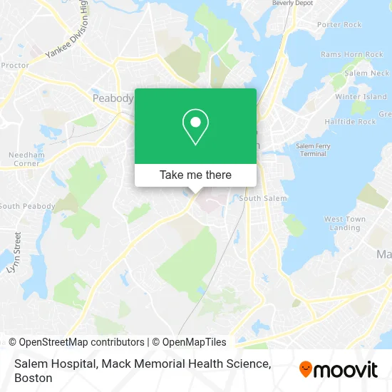 Salem Hospital, Mack Memorial Health Science map