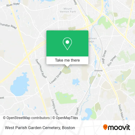 West Parish Garden Cemetery map