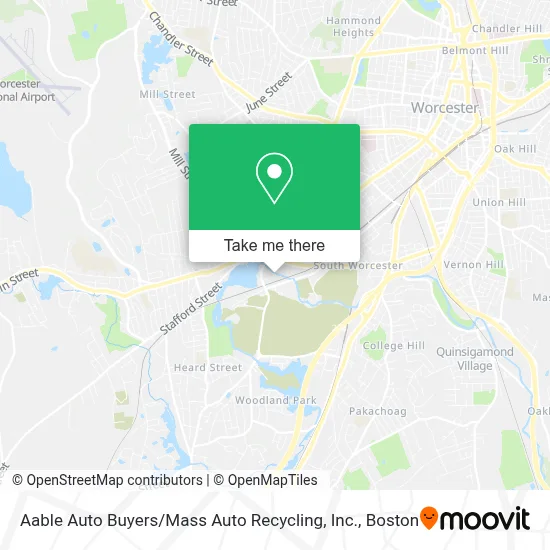 Aable Auto Buyers / Mass Auto Recycling, Inc. map