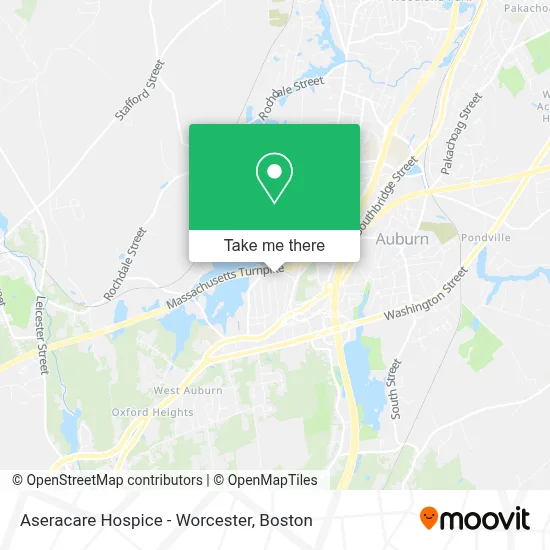 Aseracare Hospice - Worcester map