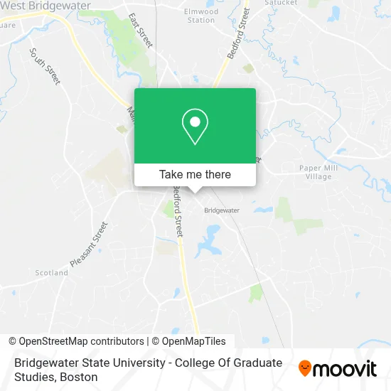 Bridgewater State University - College Of Graduate Studies map