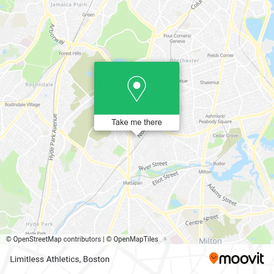 Limitless Athletics map