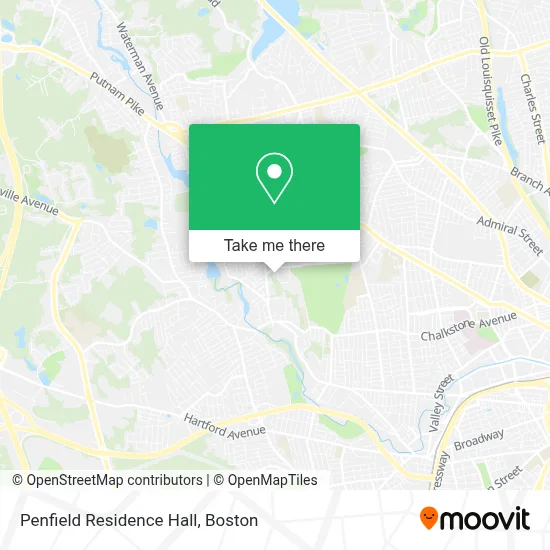 Penfield Residence Hall map
