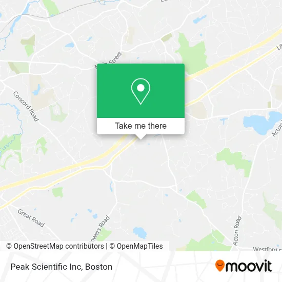 Peak Scientific Inc map