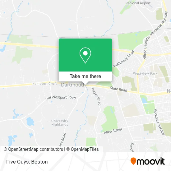 Five Guys map