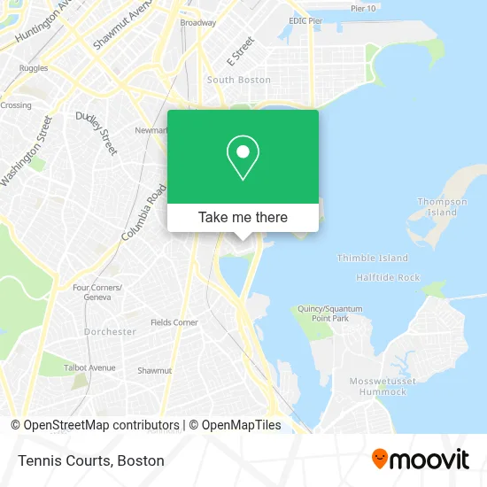 Tennis Courts map