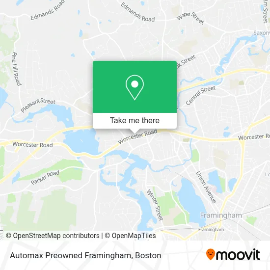 Automax Preowned Framingham map