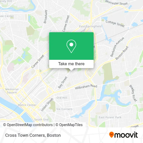 Cross Town Corners map