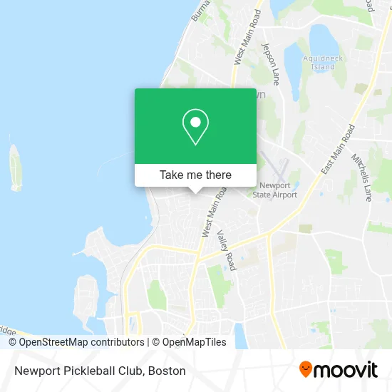 Newport Pickleball Club map