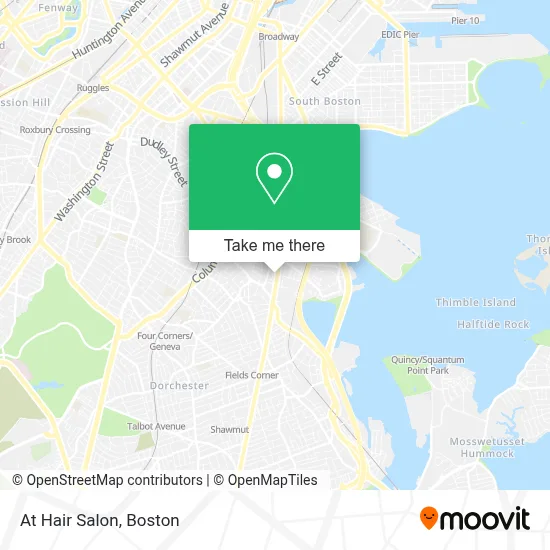At Hair Salon map