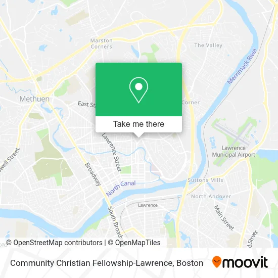 Community Christian Fellowship-Lawrence map