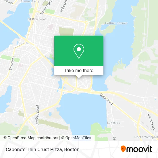 Capone's Thin Crust Pizza map