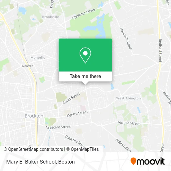 Mary E. Baker School map