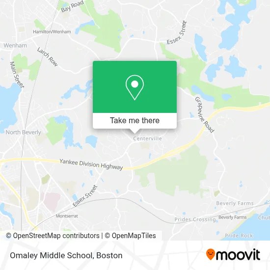 Omaley Middle School map