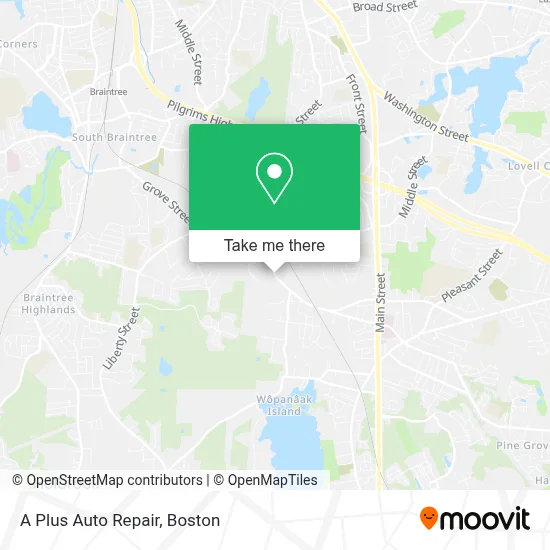 A Plus Auto Repair map