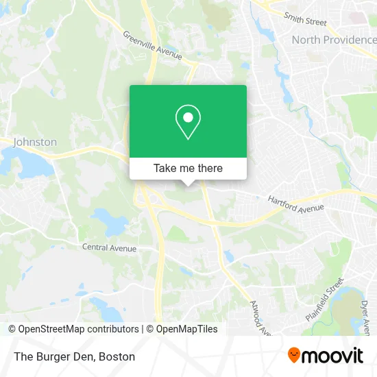 The Burger Den map