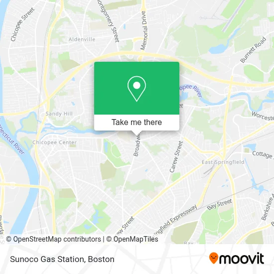 Sunoco Gas Station map