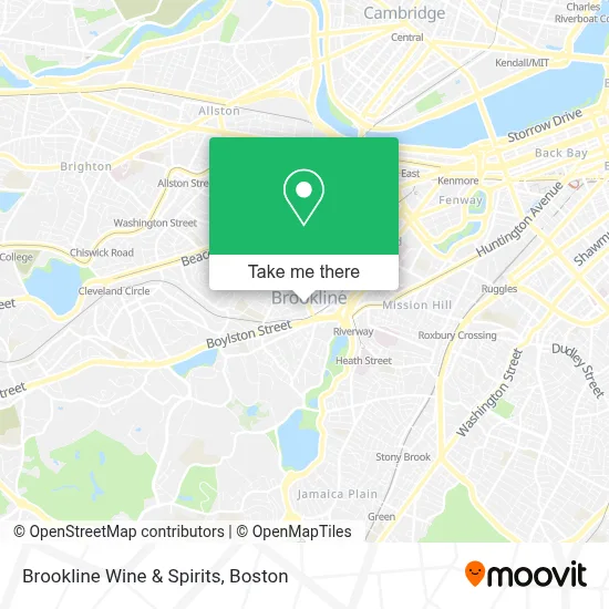 Brookline Wine & Spirits map