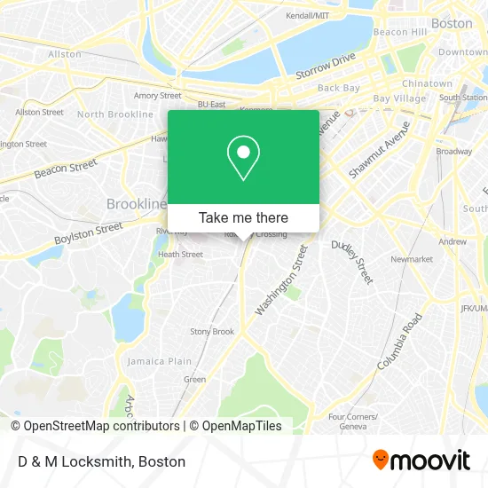 D & M Locksmith map